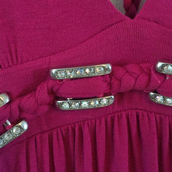 NWT Unique Pink dress with braided straps - Picture 4 of 8